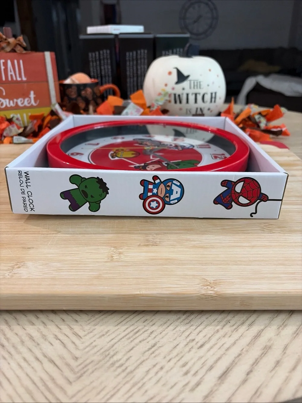 Marvel Red Avengers Character Wall Clock